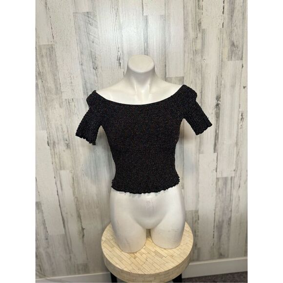 Urban outfitters black glittery top - Picture 3 of 7